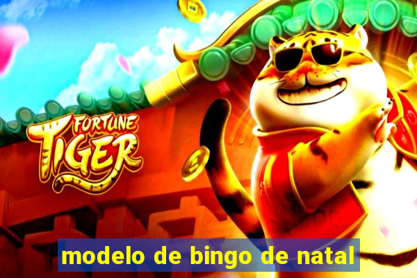 modelo de bingo de natal